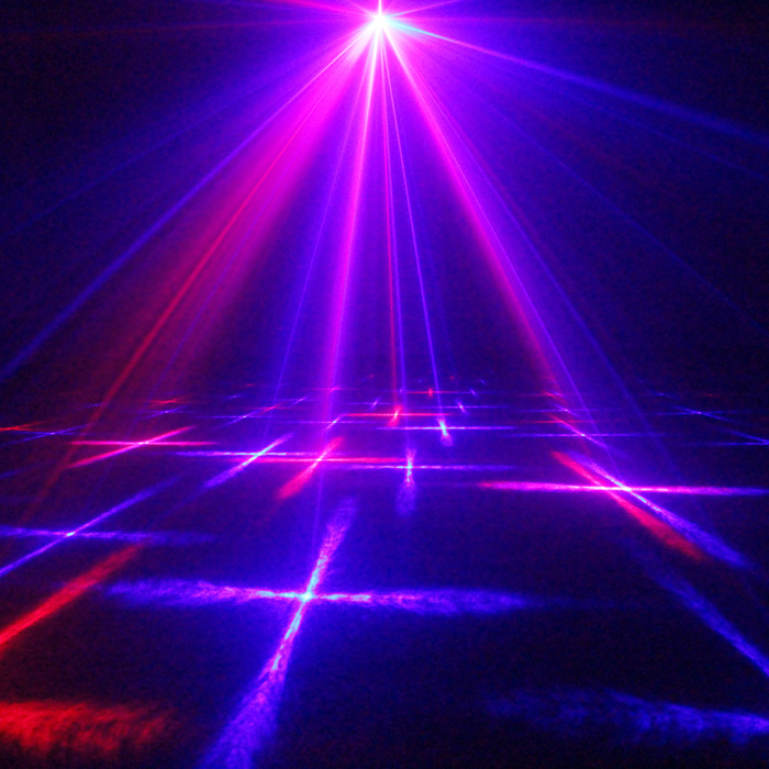 Vioce Control Red Blue Laer Stage Lights 12 Patterns Mini Laser KTV Flash